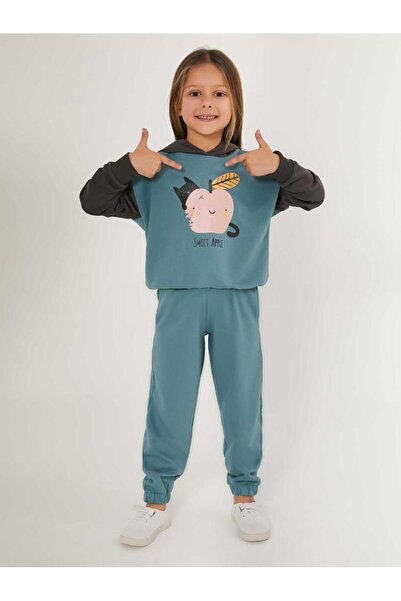 ROLY POLY Girl's Tracksuit Set for Ages 2-7 - Green 6-7 Years