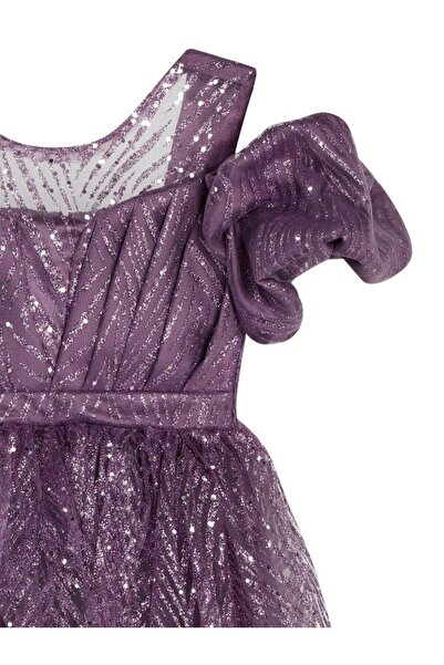 Civil Girls Simli 6-14 Yaş Abiye - Lila 6-7 Yaş