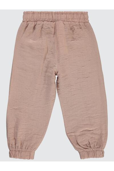 Civil Girls Hlače sa dva džepa i dugmićima za decu od 2 do 5 godina - puder boja