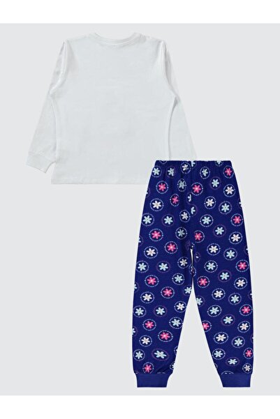 Civil Girls Daisy Patterned Pajama Set for Ages 6-9 - Blue7-8 Years Old