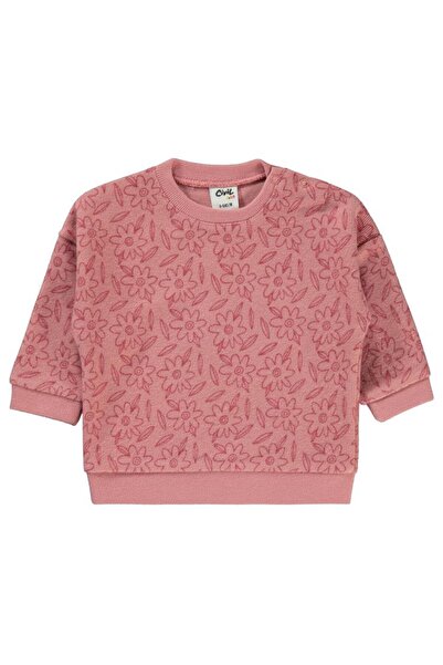 Civil Baby Flower Printed 6-18 Months Sweatshirt - Powder 18-24 Months