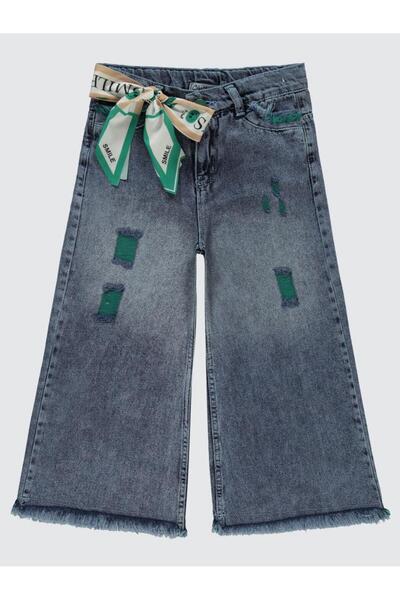 Civil Girls Kız Çocuk Kot Pantolon 10-13 Yaş Buz Mavi