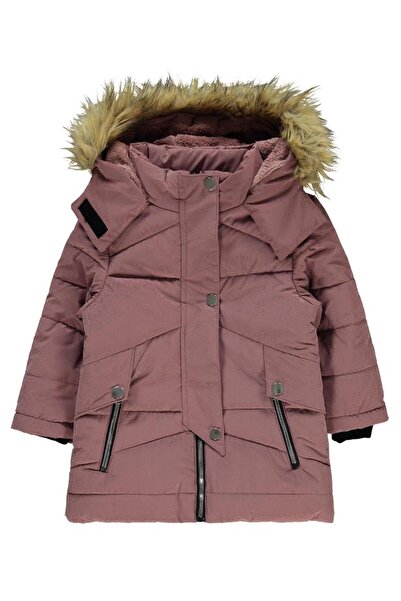 Civil Girls Drop Patterned Coat for Ages 2-5 - Powder for Ages 3-4