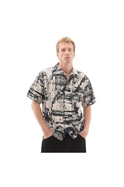 Vans 000P86F0V1-R Fallon Ss Woven Erkek G&amp;ouml;mlek Lacivert