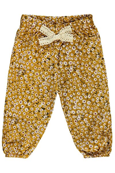 Civil Baby بنطلون مطبوع عليه زهور للأطفال من 6 إلى 18 شهرًا - خردل للأطفال من...