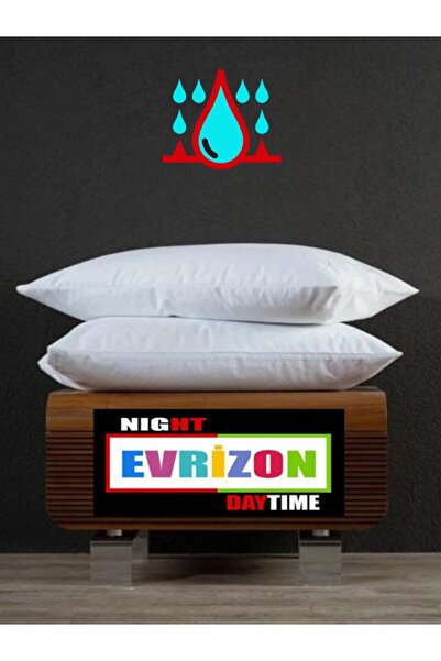 EVRİZON Protector de pernă cu fermoar din 2 piese, rezistent la lichide