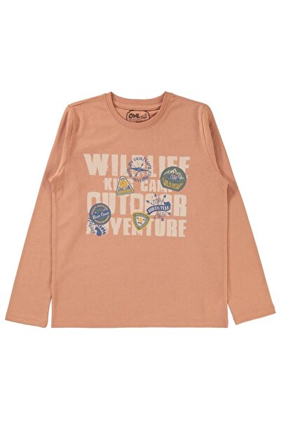Civil Boys Wild Life Baskılı 10-13 Yaş Sweatshirt - Turuncu 13-14 Yaş