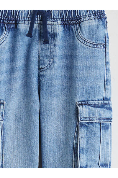 LC Waikiki Özmarka Yeni Sezon Beli Lastikli Erkek Çocuk Jogger Jean Pantolon