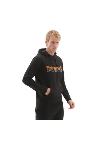 Timberland B0A5MX80011-R Ανδρικό φούτερ με κεντημένο λογότυπο Loopba, Μαύρο, Η.Β., 1973