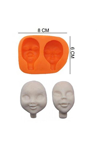 Pastaland Baby Boy Face - 6*8 Cm, Sugar and Dough Mold, Silicone