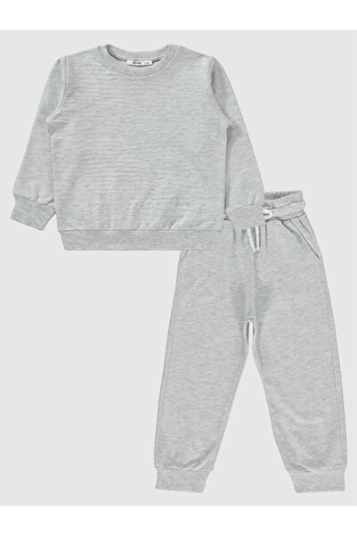 Civil Boys Unisex Basic 2-5 Years Old Tracksuit Set - Gray2-3 Years Old