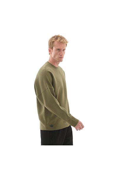 adidas JW7917-E Nc Ls Os Crew Erkek Sweatshirt Haki
