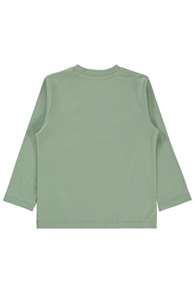 Civil Boys Safari Hayvanlar Baskılı 2-5 Yaş Sweatshirt - Haki 3-4 Yaş