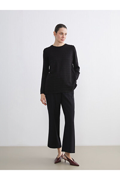 LC Waikiki Crew Neck Striped Women's Knitwear Sweater