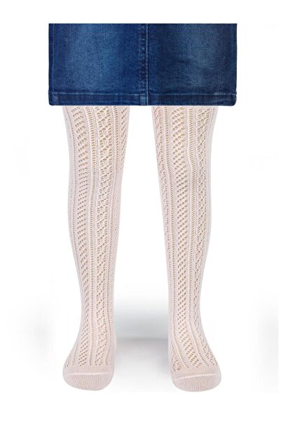 Civil Girls Fileli 3-11 Yaş Külotlu Çorap - Pembe 7-8 Yaş