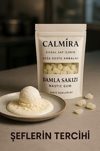 CALMİRA Damla Sakızı 1. Kalite Doğal - Sakız Adalarından 5 gr - iri boy