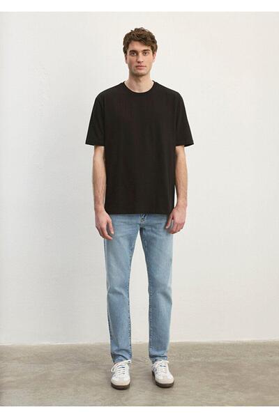 Mavi Μαύρο μπλουζάκι με λαιμόκοψη