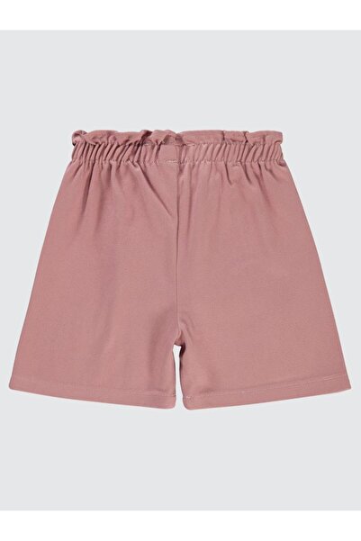 Civil Girls Bel Fırfırlı 6-9 Yaş Şort - Pembe 8-9 Yaş