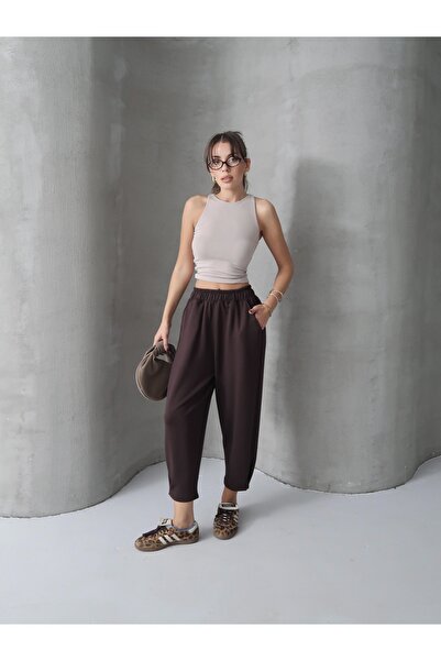 Paw Garage Women's Skye Soft Modal Trousers with Tie-Up Legs