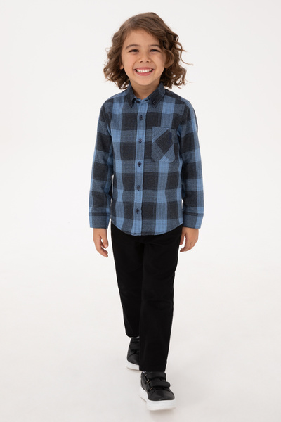 U.S. Polo Assn. Erkek Çocuk Açık Mavi Uzun Kollu Gömlek 50316669-VR003