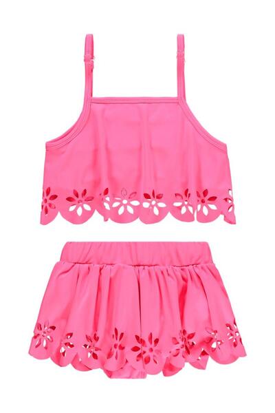 Civil Girls Lazer Kesim 2-12 Yaş Mayo Set - Pembe 2-3 Yaş