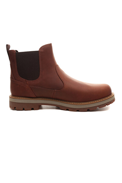 Timberland Kızıl Kahve Erkek Deri Bot BRITTON ROAD MID CHELSEA BOOT