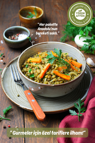 Yörem Afyon Gaziantep Yöresinden Doğanın Protein Hazinesi Maş Fasulyesi, Cin Börülcesi {Vigna Radiata} | 250gr.