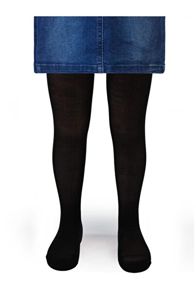 Civil Girls Mikro punčochové kalhoty pro děti 2-12 let - černé 10-11 let