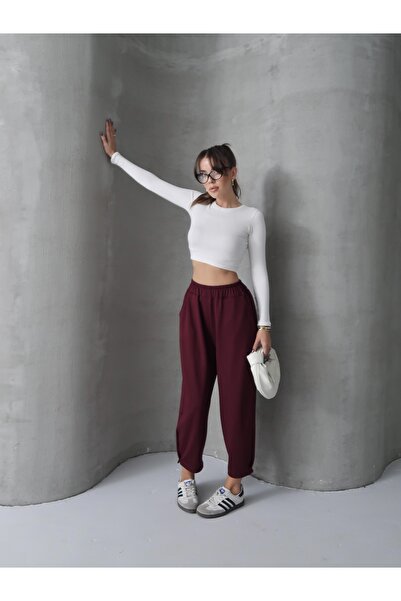 Paw Garage Women's Skye Soft Modal Trousers with Tie-Up Legs