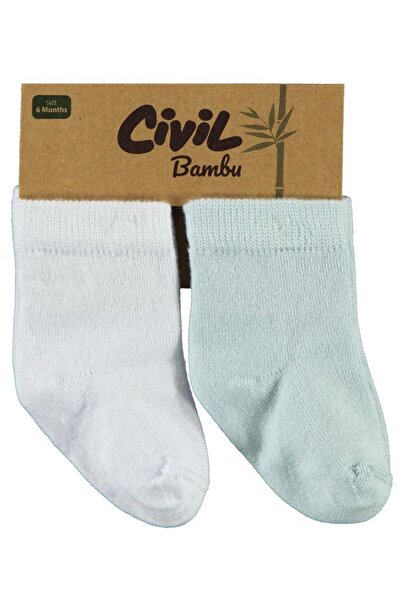 Civil Baby Bamboo Organic Baby Socks Set - White6 Months