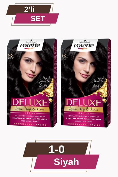 Palette Deluxe Saç Boyası 1-0 SİYAH
