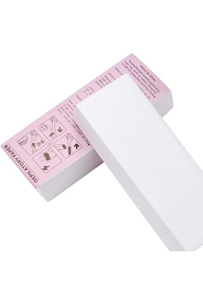 Roomlyne 100 قطعة من ورق الشمع لإزالة الشعر التجميلي القابل للاستخدام مرة واحدة، سميك وغير منسوج لإزالة الشعر