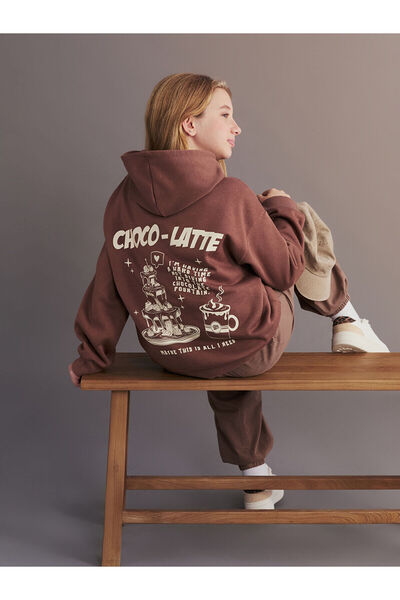 LC Waikiki Kapüşonlu Kız Çocuk Sweatshirt