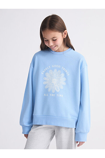 LC Waikiki Hanorac pentru fetiță cu imprimeu cu gât