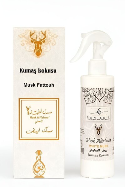 MUSK AL TAHARA Beyaz Misk Kokusu Kumaş Spreyi Temiz, Saf Ve Zariftir. Hafif Pudramsı Ve Kremsi Bir Koku