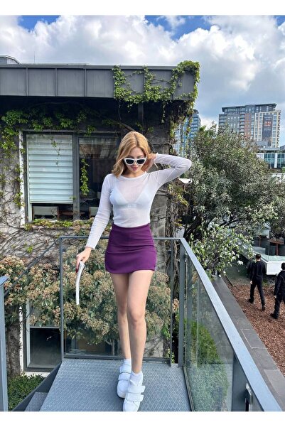 MADAME MELEK Модель Zra Міні-спідниця спереду спідниця, ззаду шорти