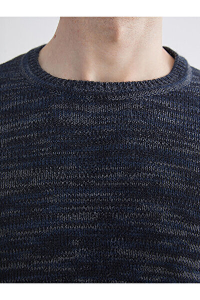 LC Waikiki Vizyon Yeni Sezon Bisiklet Yaka Uzun Kollu Desenli Erkek Triko Kazak