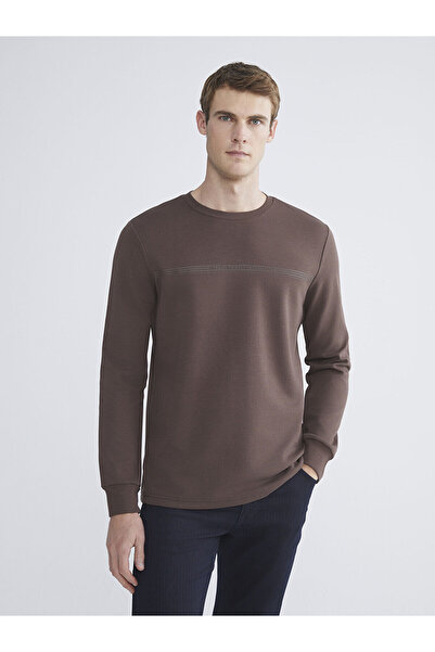 LC Waikiki Визия Нова колекция Мъжка суитшърт с принт на велосипед на врата