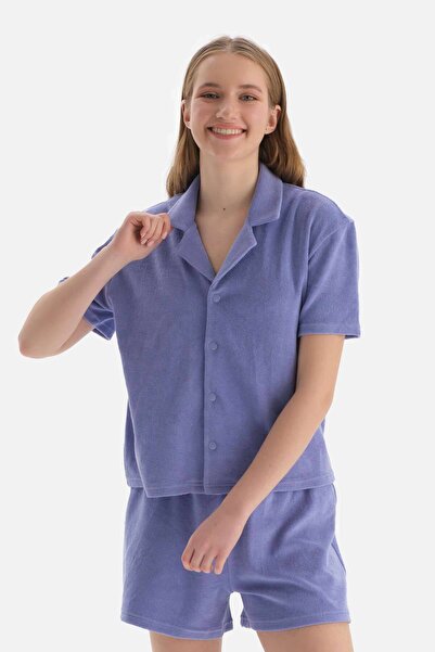 Dagi Lilac Short Sleeve Terry Shirt