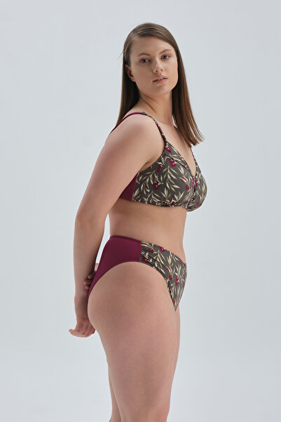 Dagi Mürdüm Kaplı Toparlayıcı Yüksek Bel Bikini Alt