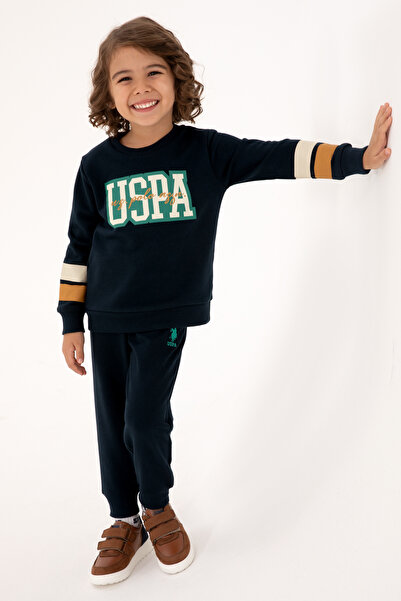 U.S. Polo Assn. Erkek Çocuk Lacivert Pijama Takımı 50318570-VR033