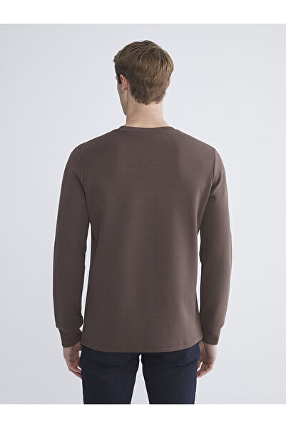 LC Waikiki Визия Нова колекция Мъжка суитшърт с принт на велосипед на врата