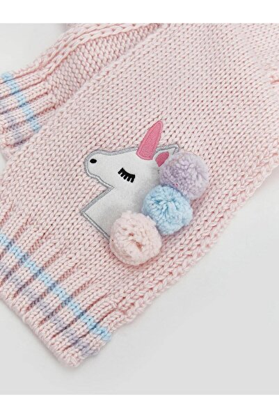 LC Waikiki Lcw Accessories Girl's Beret and Scarf with Butt