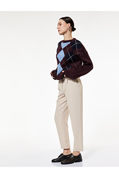 Koton Slim Fit Cepli Pile Detaylı Cepli Chino Havuç Pantolon