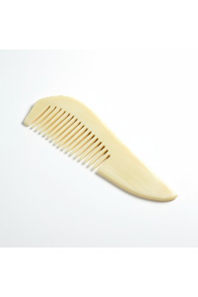 Efsoon Organics Pieptene din os Distanță largă între dinți Coarn de bivol nelestat 100% os