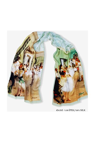 Galiga Degas Ballet %100 İpek Fular 45x165cm "Art On Silk"