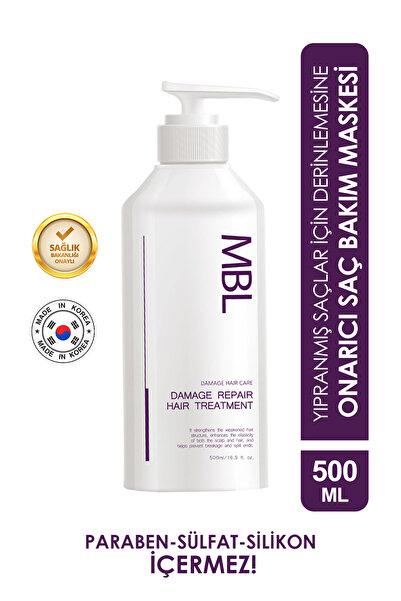 MBL Teresia قناع إصلاح الشعر من إم بي إل - علاج مضاد للتقصف، مرطب، مقوي 500 مل