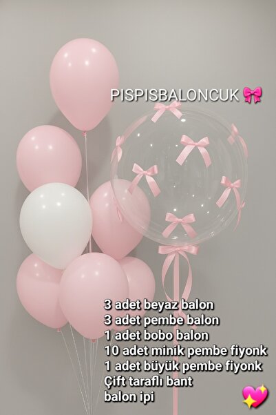 PISPISBALONCUK kurdeleli Balon Seti kurdeleli Bobo coquette doğum günü partisi babyshower bekarlığa veda cinsiyet