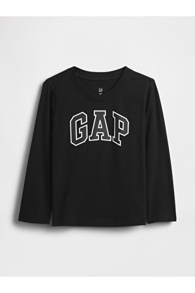 GAP Erkek Bebek Siyah Logo T-Shirt