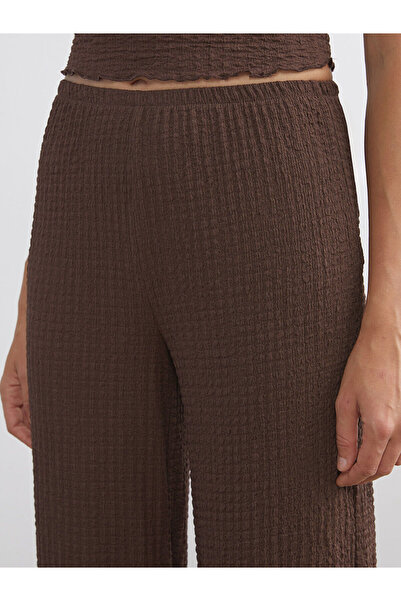 LC Waikiki Peak Yeni Sezon Beli Lastikli Dokulu Kadın Pantolon